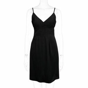 Adrienne Vittadini Black Sleeveless Sweetheart Dress Size L Elegant Summer